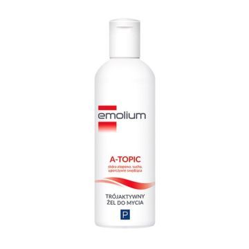 Emolium A-Topic, trójaktywny żel do mycia, 200 ml