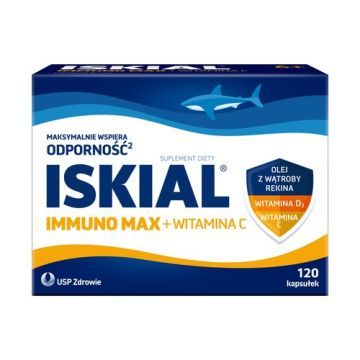 ISKIAL Immuno Max+Witamina C, kapsułki, 120 szt.