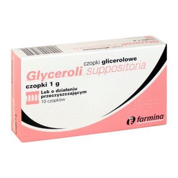 Czopki glicerolowe, 1 g, 10 szt. (Farmina)