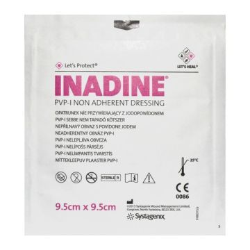 Inadine, opatrunek, 9,5 x 9,5 cm, 1 szt. 