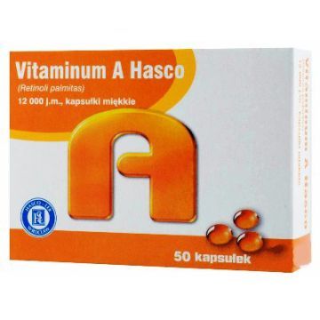 Vitaminum A Hasco, 2500 j.m, kapsułki miękkie, 50 szt.