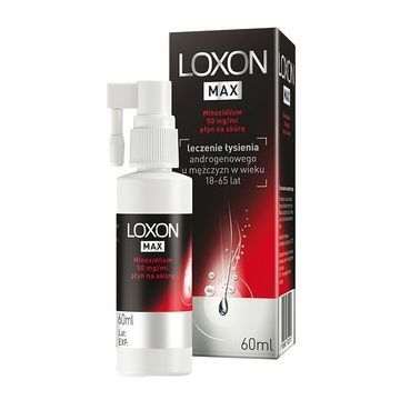 Loxon Max (Loxon 5%), 50 mg/ml, płyn na skórę, 60 ml