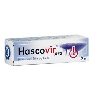 Hascovir pro, 50 mg/g, krem, 5 g