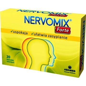 Nervomix Forte, kapsułki twarde, 20 szt.