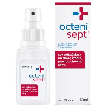 Octenisept, płyn na skórę, 50 ml (atomizer)