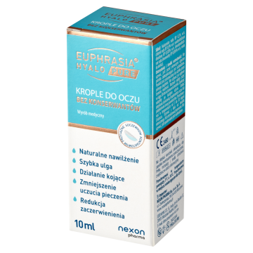 Euphrasia Hyalo Pure, krople do oczu, 10 ml