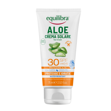 Equilibra Aloe, Aloesowy krem przeciwsłoneczny SPF 30 UVA, UVB, 75 ml 