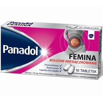 Panadol Femina, tabletki powlekane, 10 szt.