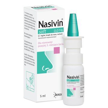 Nasivin Baby, 0,1 mg/ml, krople do nosa, 5 ml