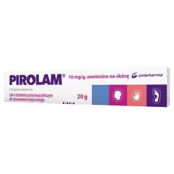 Pirolam, 1%, zawiesina na skórę, 20 g