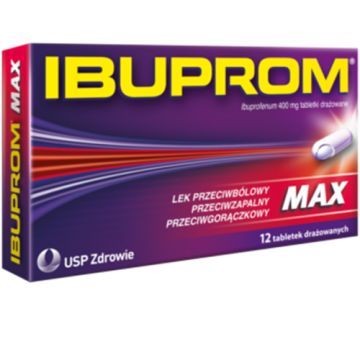 Ibuprom Max, 400 mg, tabletki drażowane, 12 szt.