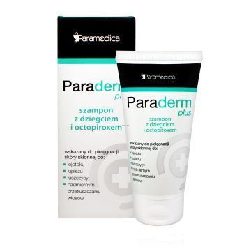 Paraderm Plus, szampon z dziegciem i octopiroxem, 150 ml