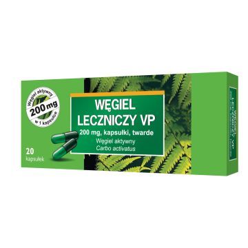 Węgiel leczniczy VP, 200 mg, kapsułki, 20 szt.