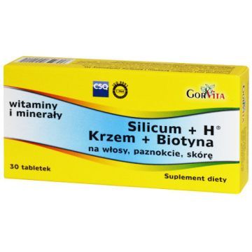 Silicum + H (Krzem+Biotyna), tabletki, 30 szt.