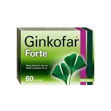 Ginkofar forte, 80 mg, tabletki powlekane, 60 szt.