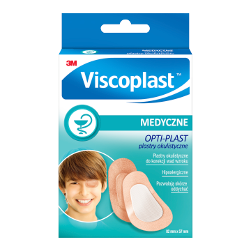 Viscoplast Opti-Plast, plastry okulistyczne, 82 mm x 57 mm, 10 szt.