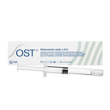 OST, roztwór wiskoelastyczny, 20 mg / 2 ml, 1 ampułko - strzykawka