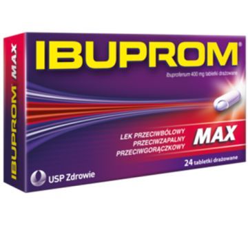 Ibuprom Max, 400 mg, tabletki drażowane, 24 szt.