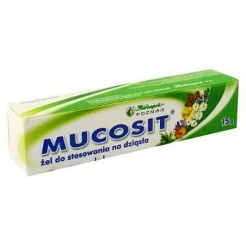 Mucosit, żel do stosowania na dziąsła, 15 g