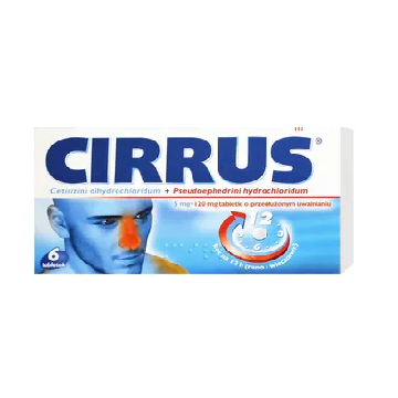 Cirrus Duo (Cirrus), 5 mg+120 mg, tabletki o przedłużonym uwalnianiu, 6 szt.