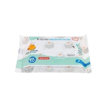 Akuku Nawilżany Papier toaletowy o zapachu mango A0030, 50 szt