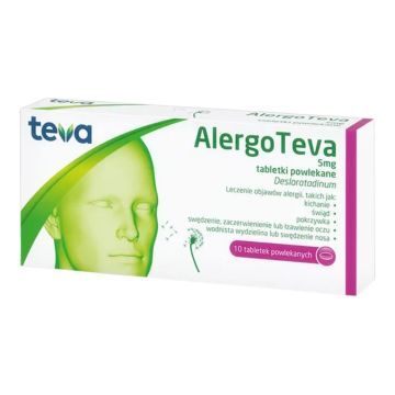 AlergoTeva, 5 mg, tabletki powlekane, 10 szt.