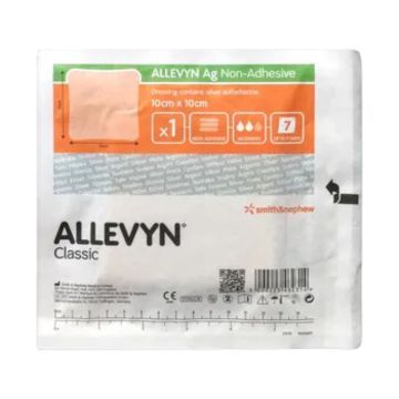Allevyn Ag Non Adhesive, opatrunek o wymiarach 10 x 10 cm, 1 szt.