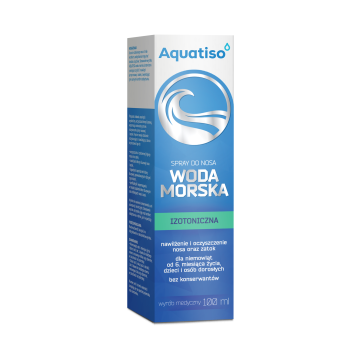 Aquatiso, woda morska izotoniczna, spray do nosa, 100 ml