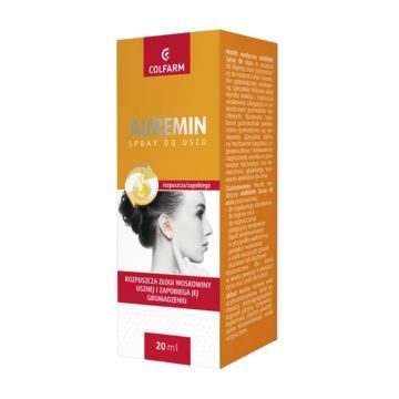 Auremin, spray, do uszu, 20 ml