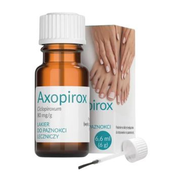 Axopirox, 80 mg/g, lakier do pazn.leczn.,6,6 ml, butel.