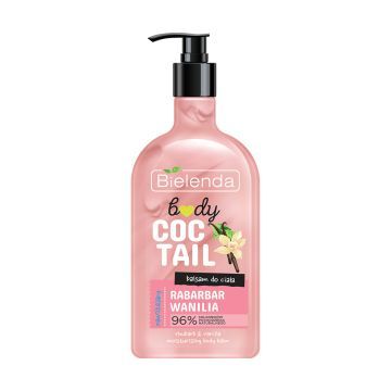 BODY COCTAIL, Nawilżający balsam do ciała RABARBAR + WANILIA, 400 ml