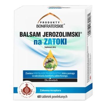 Balsam Jerozolimski na zatoki, tabl.powl., 60 szt