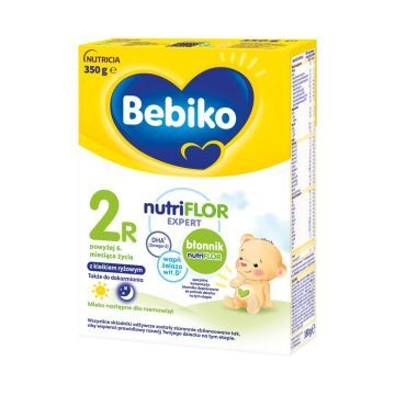 Bebiko 2R NUTRIflor Expert, mleko następne dla niemowląt z kleikiem ryżowym, 6 m+, proszek, 350 g