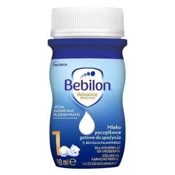 Bebilon 1 Advance Pronutra, mleko początkowe od urodzenia, płyn, 24 x 90 ml