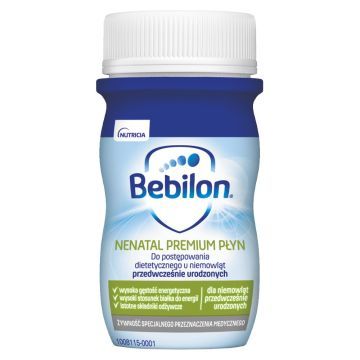 Bebilon Nenatal Premium, żywność specjalnego przeznaczenia medycznego, płyn, 24 x 70 ml