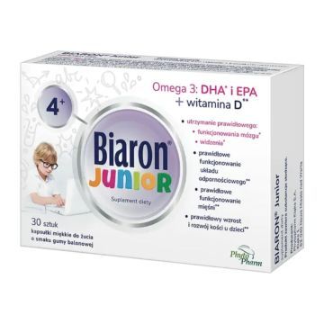 Bioaron Junior, kapsułki miękkie do żucia, 30 szt.