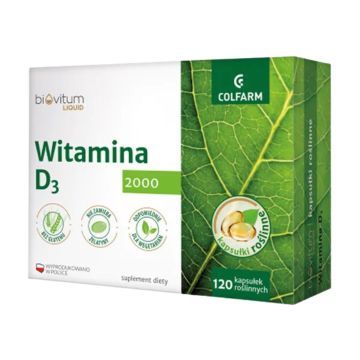 Biovitum Liquid Witamina D3 2000, kaps., 120 szt