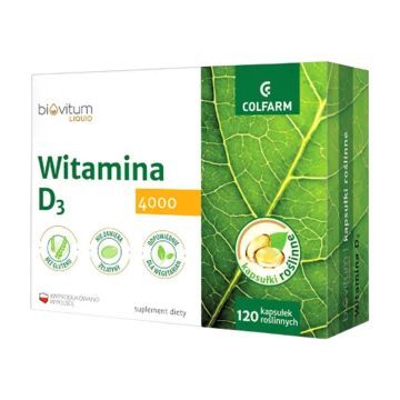 Biovitum Liquid Witamina D3 4000, kaps.,120 szt