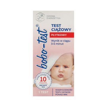 Bobo-Test, test, ciąż.,płytkowy,10mlU/ml, 1 szt