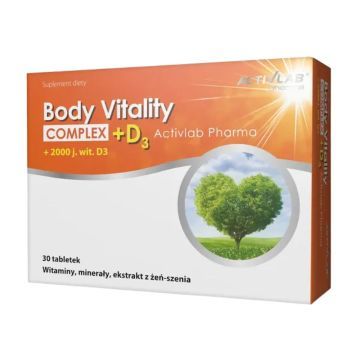 Body Vitality Complex + D3 ActivLab Pharma, kapsułki, 30 szt