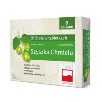 Szyszka chmielu, tabletki powlekane, 30 szt.