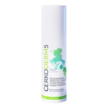 Cerkoderm  5, krem,do twarzy,regenerujacy,z mocznikiem,50 ml