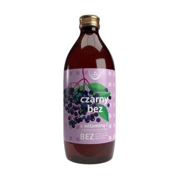Czarny bez z witamina C pochodzenia naturalnego, plyn, 500ml