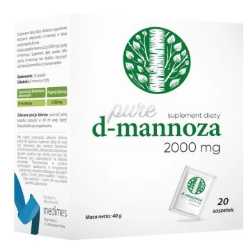 D-Mannoza 2000mg Pure Medimes, sasz., 20 szt