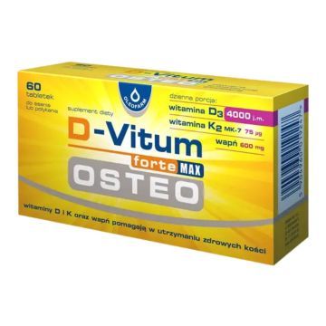 D-Vitum forte Max Osteo, tabl., 60 szt