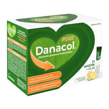 Danacol Plus, zel doustny, 15 ml, 21 sasz.