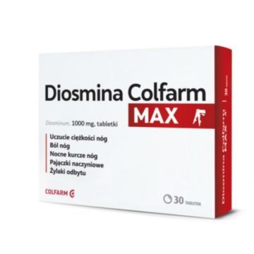Diosmina Colfarm Max, 1000 mg, tabl., 30 szt