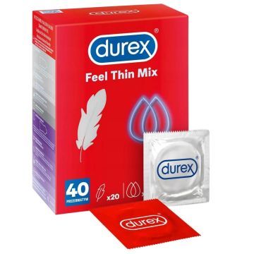Durex Feel Thin Mix, prezer, 40 szt