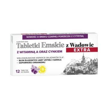 Tabletki Emskie z Wadowic Extra, tabl.do ssania, 12 szt
