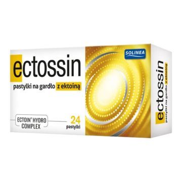 Ectossin, pastyl. na gardlo z ektoina, 24 szt.